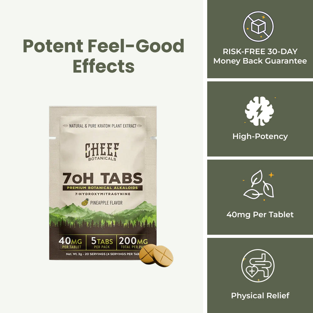 Pineapple Simple-7 Tablets | 5 Count | 200mg Total