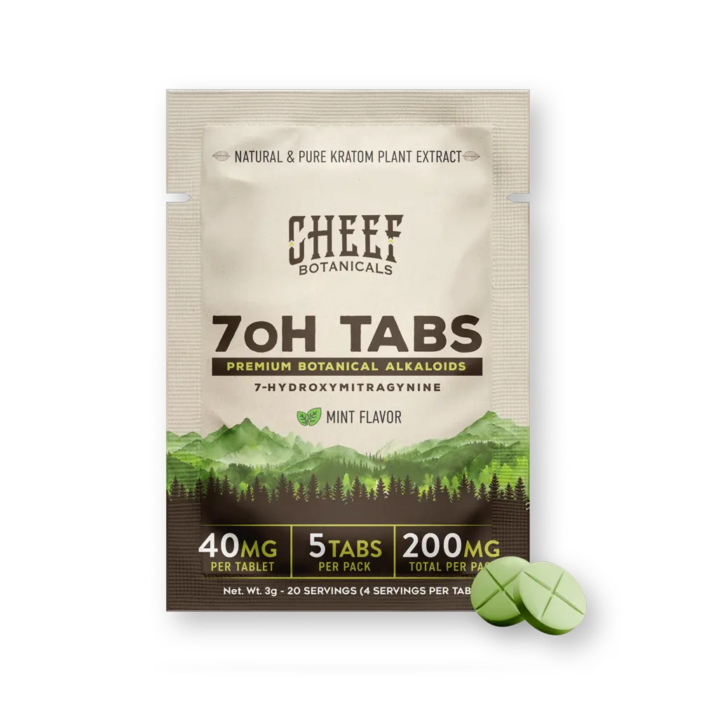 7oH Tablets 1200mg - mint 5 pack